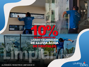 Lavado y eliminacion de lluvia acida de cristales