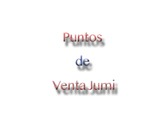 Puntos de Venta Jumi