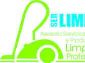 Logo SER LIMPIO asesoría, servicios, equipos y productos en limpieza prof.