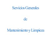 Servicios Generales de Mantenimiento y Limpieza
