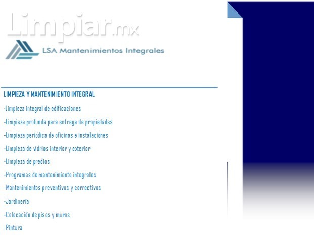 LSA Mantenimientos Integrales SAS de CV 