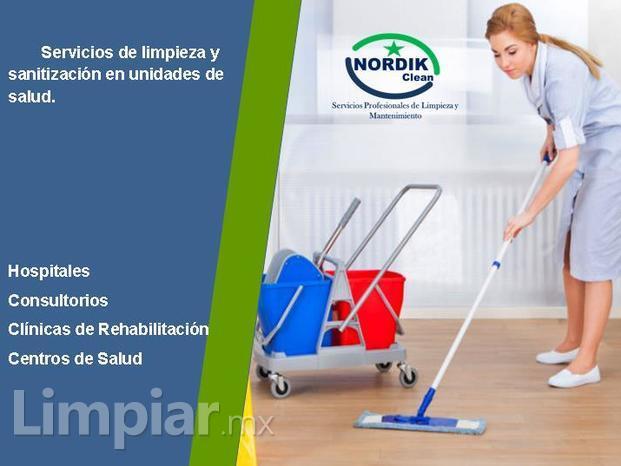 Servicios de limpieza en unidades de salud