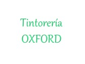 Tintorería Oxford