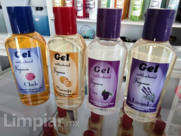 Gel antibacterial con aromas