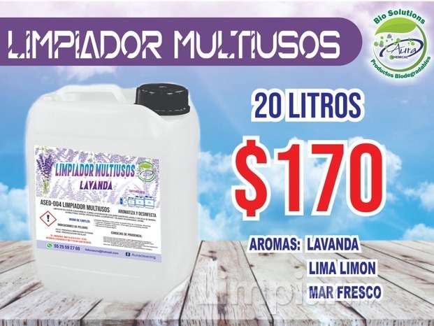 AURACHEMICAL LIMPIADOR DE PISOS LAVANDA, CITRICOS,MAR FRESCO 