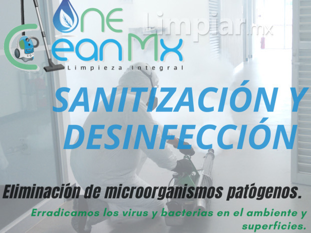 Sanitización y Desinfección de espacios y ambientes.